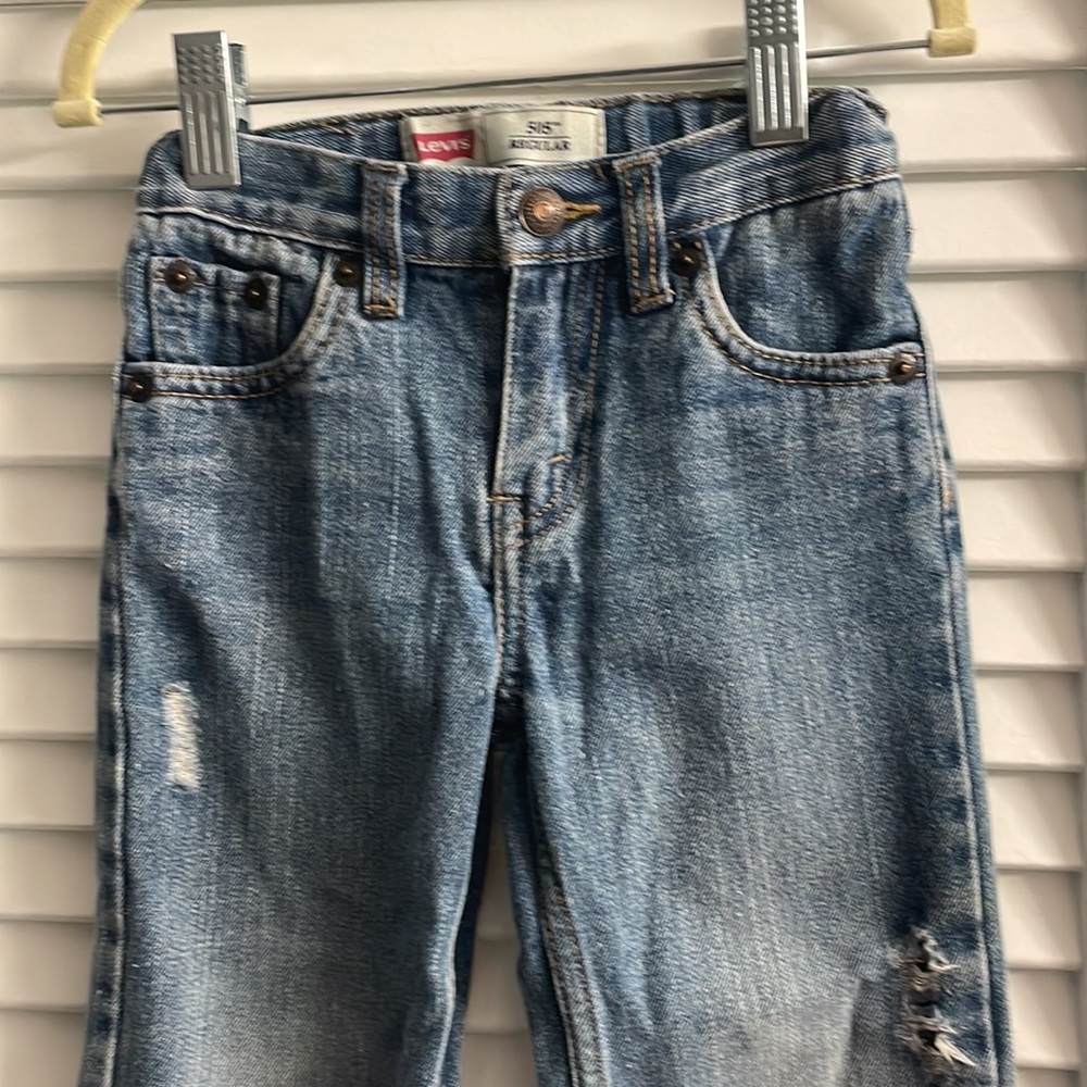 Classic Levi 505 Jeans-Like New-Size 24M Distressed. Hidden adjustable waist. - Picture 2 of 6